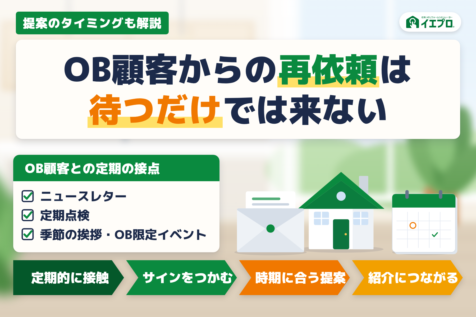 OB顧客からの再依頼は待つだけでは来ない